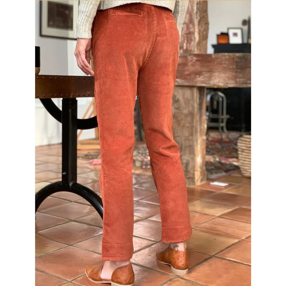 FAHERTY Portland Corduroy Pants High Rise Straight Gingerbread Womens Size 30 - Picture 8 of 9